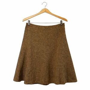 Halogen Textured Tan A-Line Tweed Skirt. Great Condition. Size 4